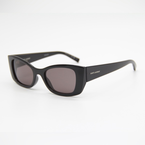 NEW SAINT LAURENT SL593 001 WOMEN BLACK BROWN SUNGLASSES SL 593 - Picture 5 of 11